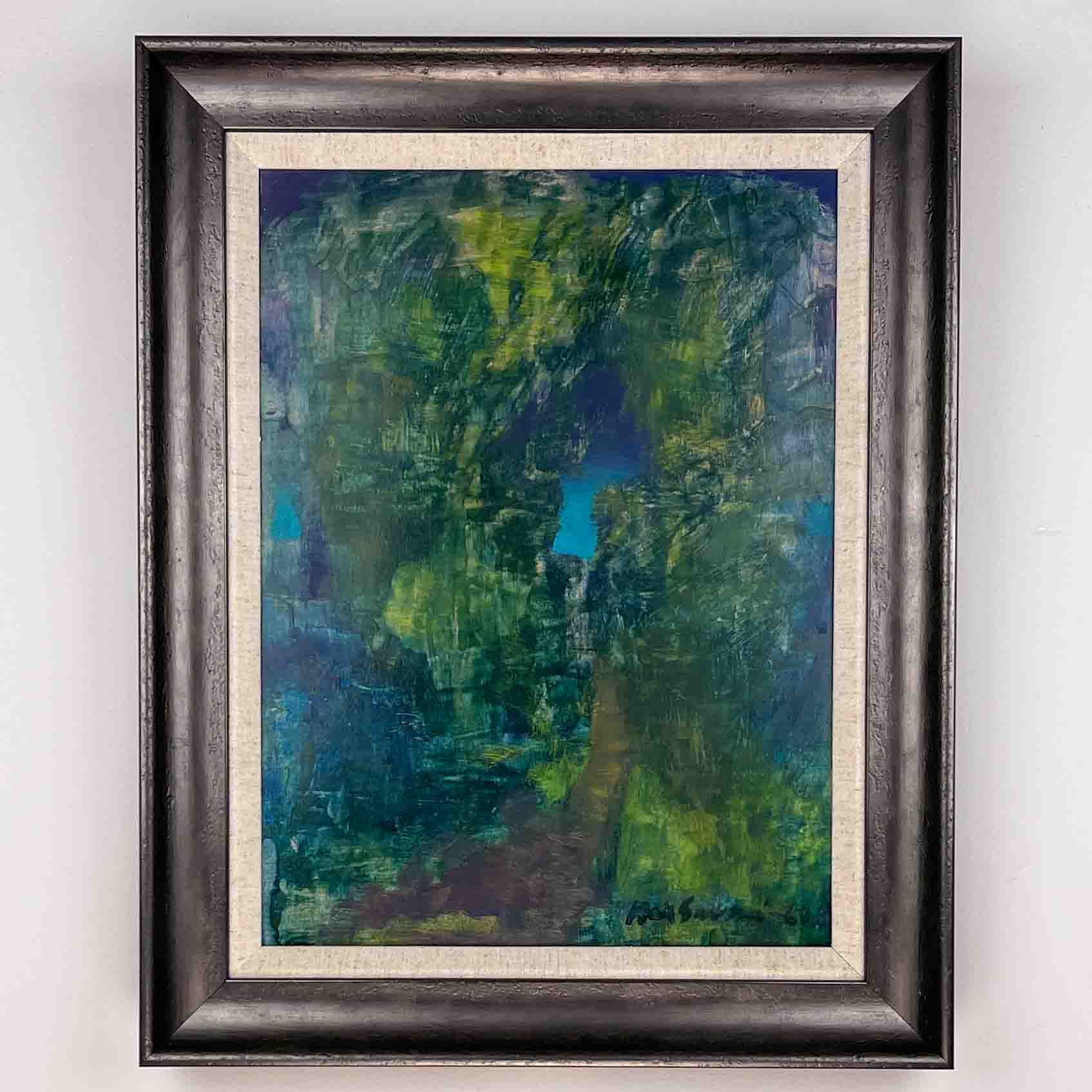 Max Salmi, “Landscape”, 1968 – oil on board, professionally framed