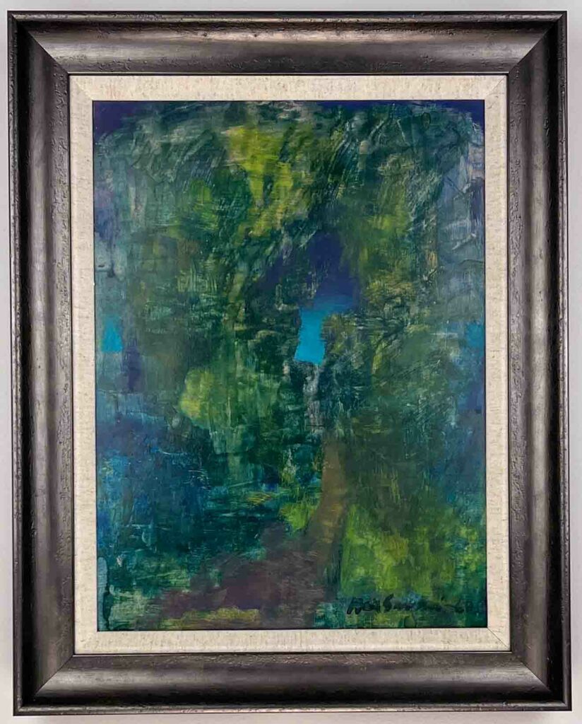 Max Salmi, “Landscape”, 1968 – oil on board, professionally framed