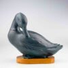 Gunnar Nylund - A glazed stoneware sculpture of a Duck - Rörstrand Sweden before 1951
