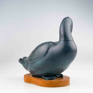 Gunnar Nylund - A glazed stoneware sculpture of a Duck - Rörstrand Sweden before 1951