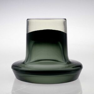 Kaj Franck - Scandinavian Modern green glass Art-object, Model KF260 - Nuutajärvi-Notsjö, Finland circa 1965