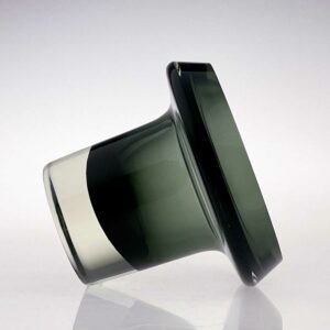 Kaj Franck - Scandinavian Modern green glass Art-object, Model KF260 - Nuutajärvi-Notsjö, Finland circa 1965