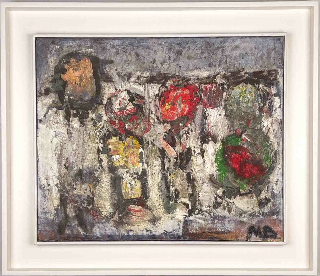 Mogens Balle - "Figures",1965 - oil on canvas, professionally framed