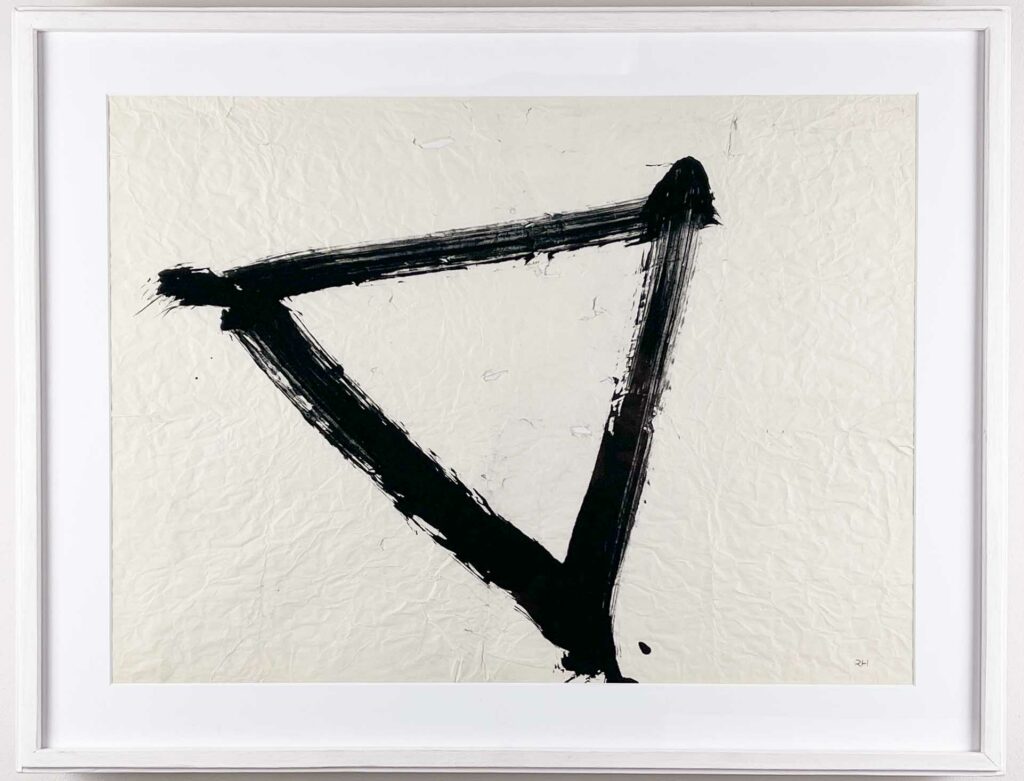 Rune Hagberg - "Composition" - tempera on paper, original frame