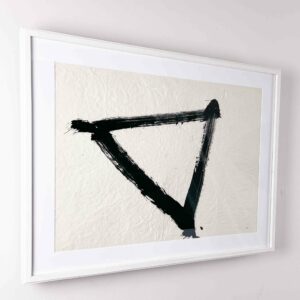 Rune Hagberg - "Composition" - tempera on paper, original frame