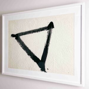 Rune Hagberg - "Composition" - tempera on paper, original frame