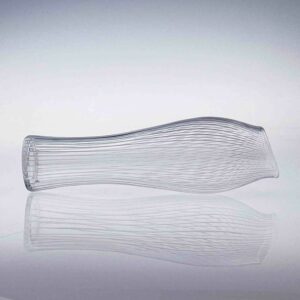 Tapio Wirkkala - Scandinavian Modern, line cut crystal Art-object "Foal's Foot", model 3215 - Iittala Finland circa 1955