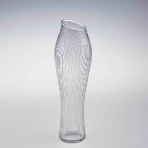 Tapio Wirkkala - Scandinavian Modern, line cut crystal Art-object "Foal's Foot", model 3215 - Iittala Finland circa 1955
