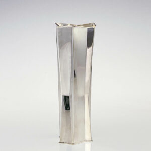 Tapio Wirkkala - Scandinavian Modern silver vase, model TW226, Handmade to Order - Kultakeskus, Finland 1985