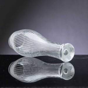 Tapio Wirkkala - A complete set of line cut crystal Art-object "Varsanjalka" or "Foal's Foot", model 3215 - Iittala Finland circa 1955