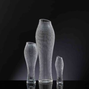 Tapio Wirkkala - A complete set of line cut crystal Art-object "Varsanjalka" or "Foal's Foot", model 3215 - Iittala Finland circa 1955