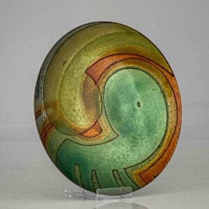 Saara Hopea - A multicoloured enameled copper plate - 1960's or 1970's