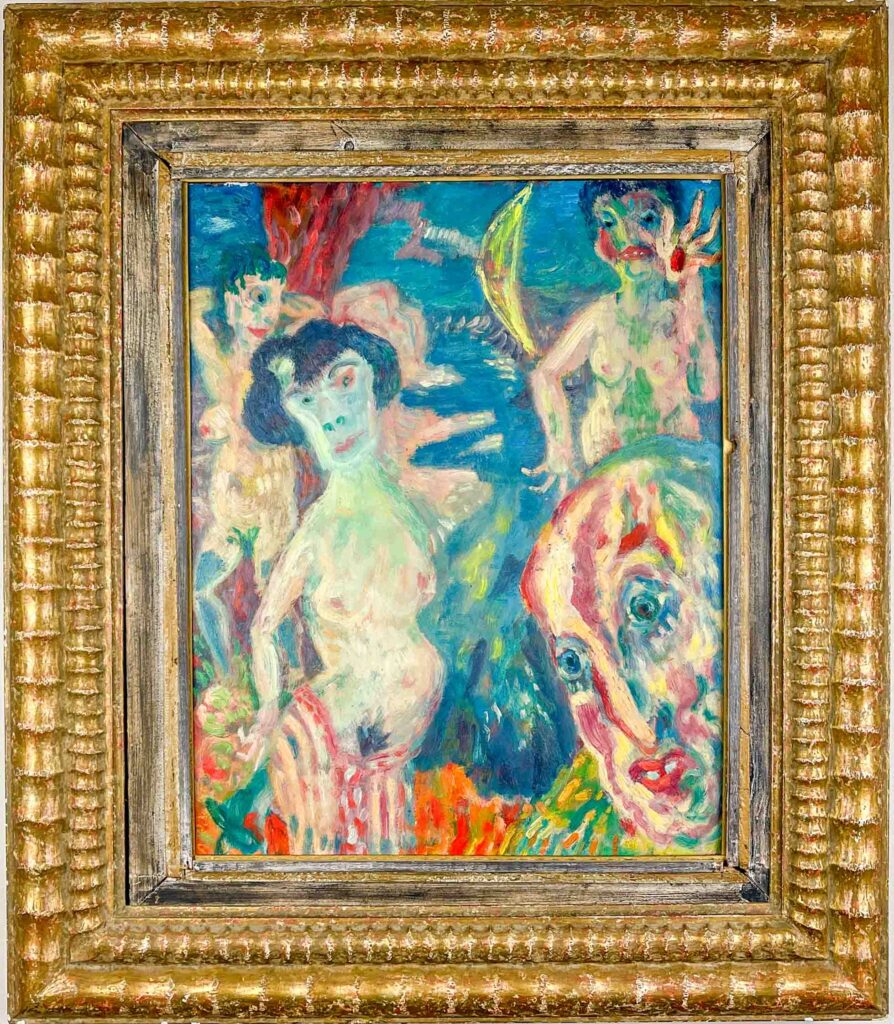 Aad de Haas- “The Temptation of St Anthony”, 1959 – oil on board, professionally framed