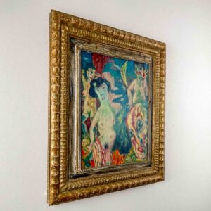 Aad de Haas- "The Temptation of St Anthony", 1959 - oil on canvas, professionally framed