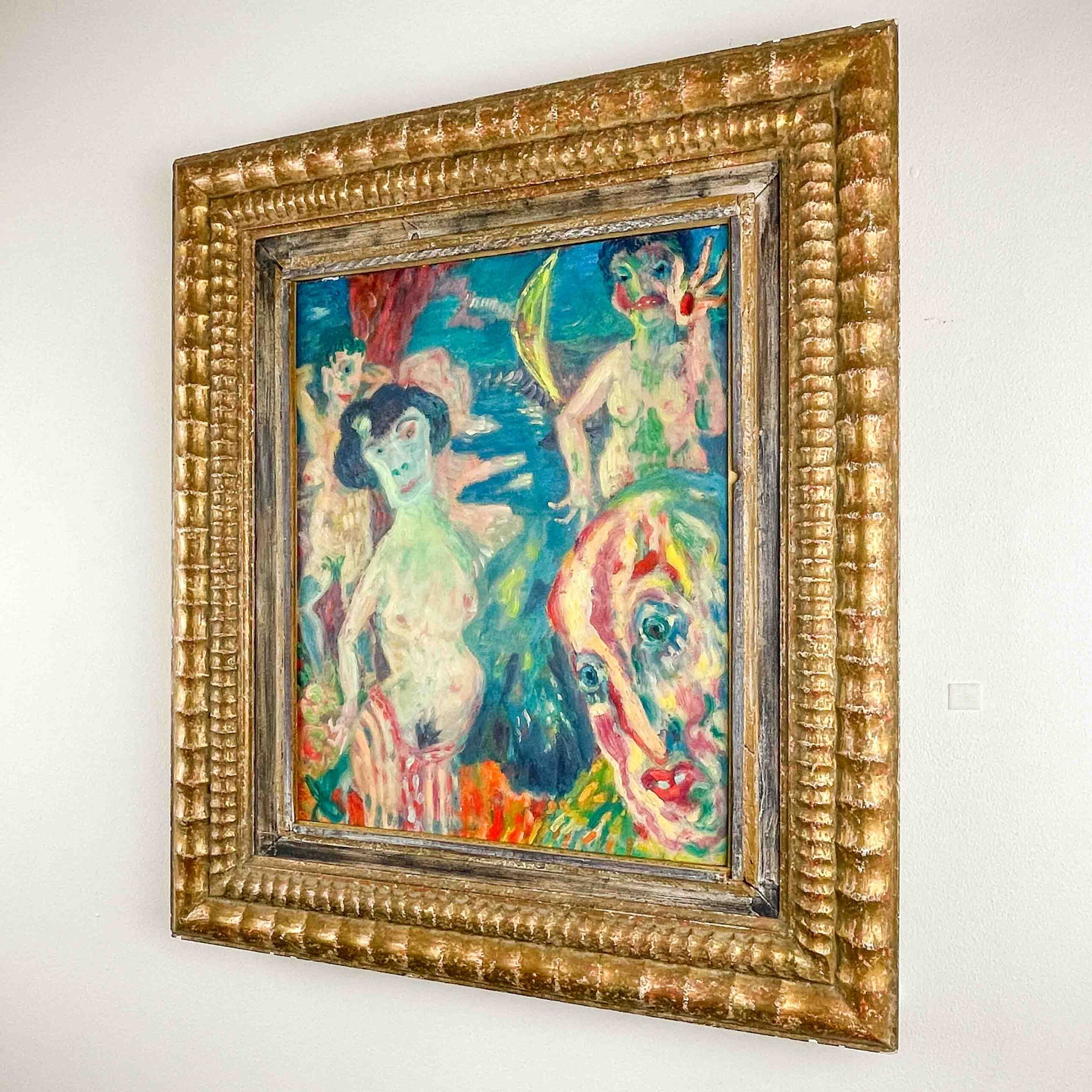 Aad de Haas- “The Temptation of St Anthony”, 1959 – oil on board, professionally framed