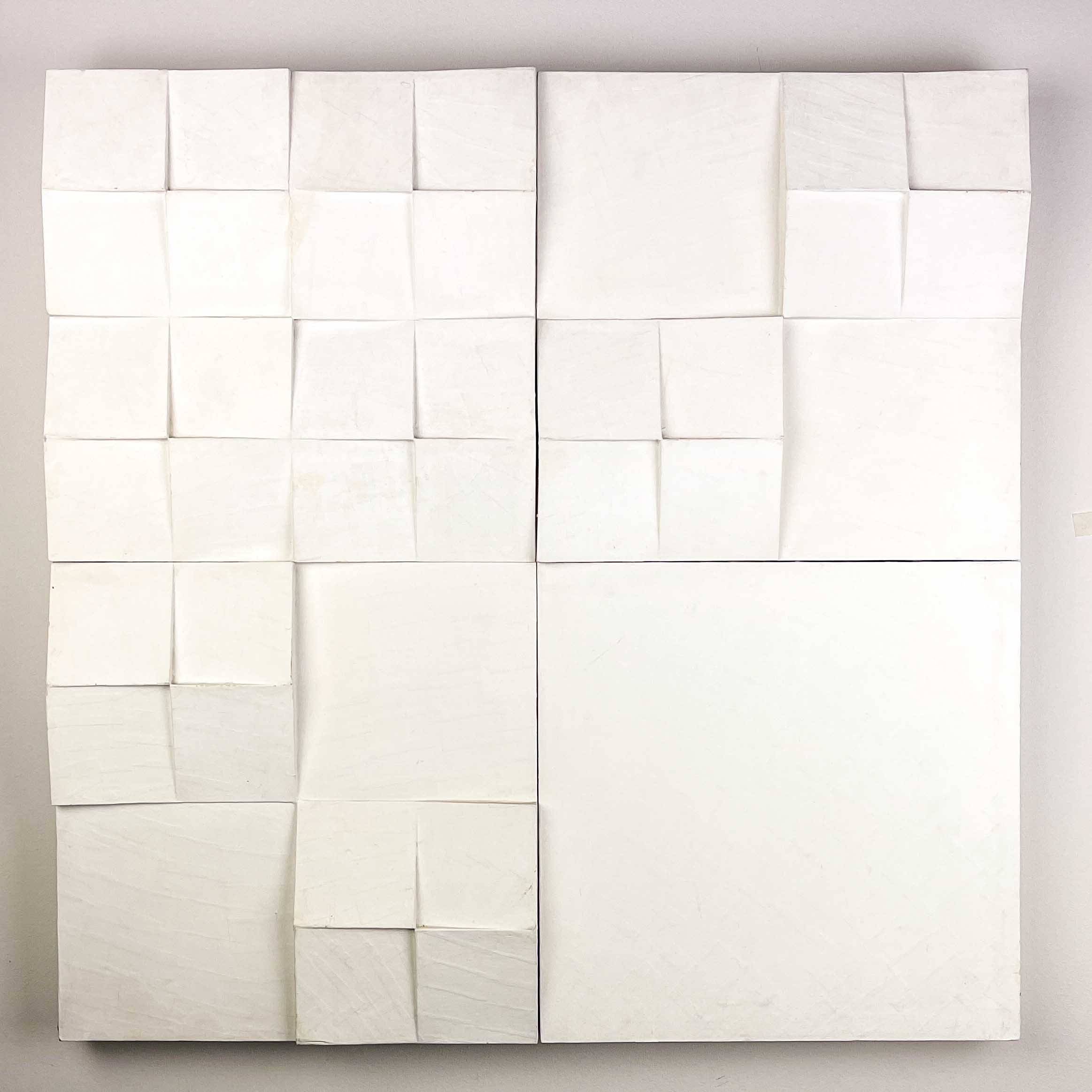 Jaap Egmond - "IH-11-12-15-16", 1976 - relief: paper mache on wood, painted