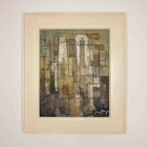 Jaap Nanninga - Abstract Composition, 1953 - oil on canvas, framed