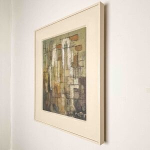 Jaap Nanninga - Abstract Composition, 1953 - oil on canvas, framed