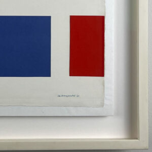 Joop Vreugdenhil - Abstract composition, 1968 - collage on paper, profesionally framed, museumglass