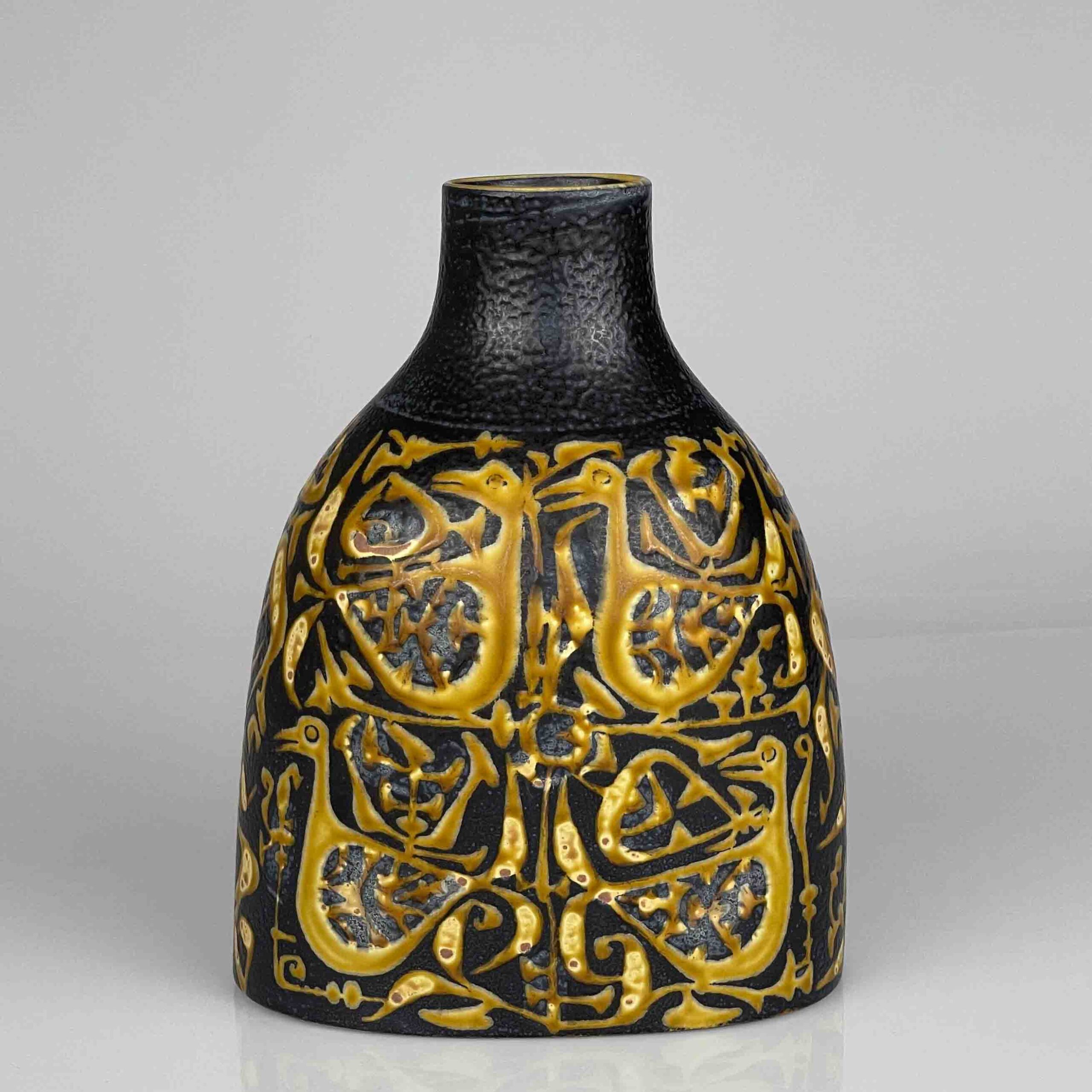 Nils Thorsson - A glazed stoneware "Baca" vase - Aluminia, Denmark ca. 1965