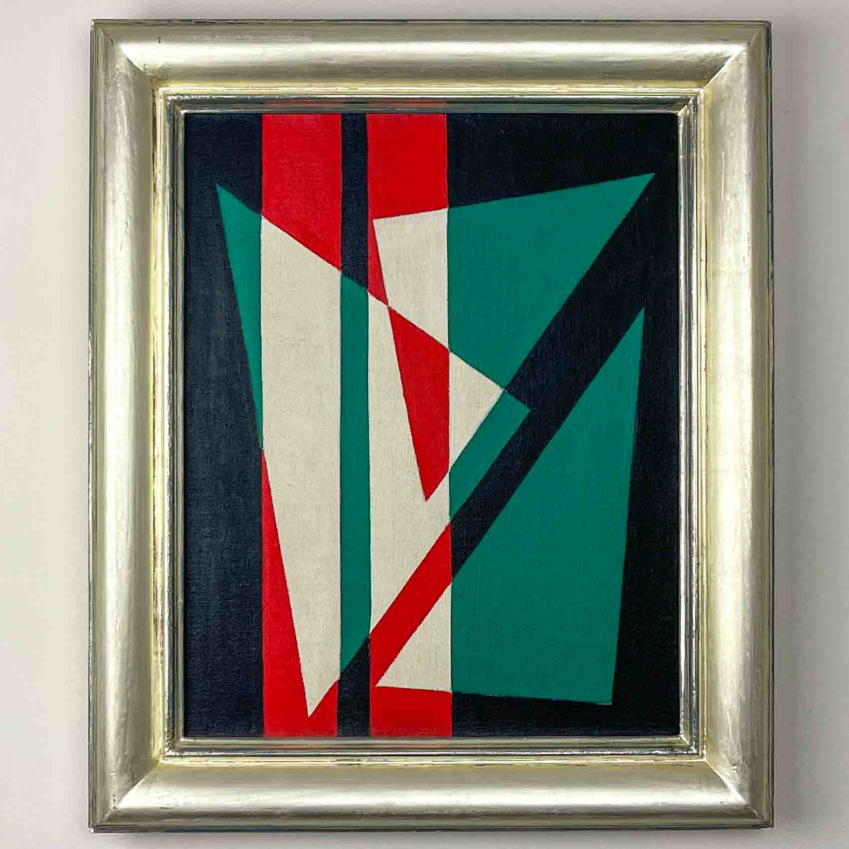 Siep van den Berg - Abstract composition, 1954 - tempera on canvas, profesionally framed