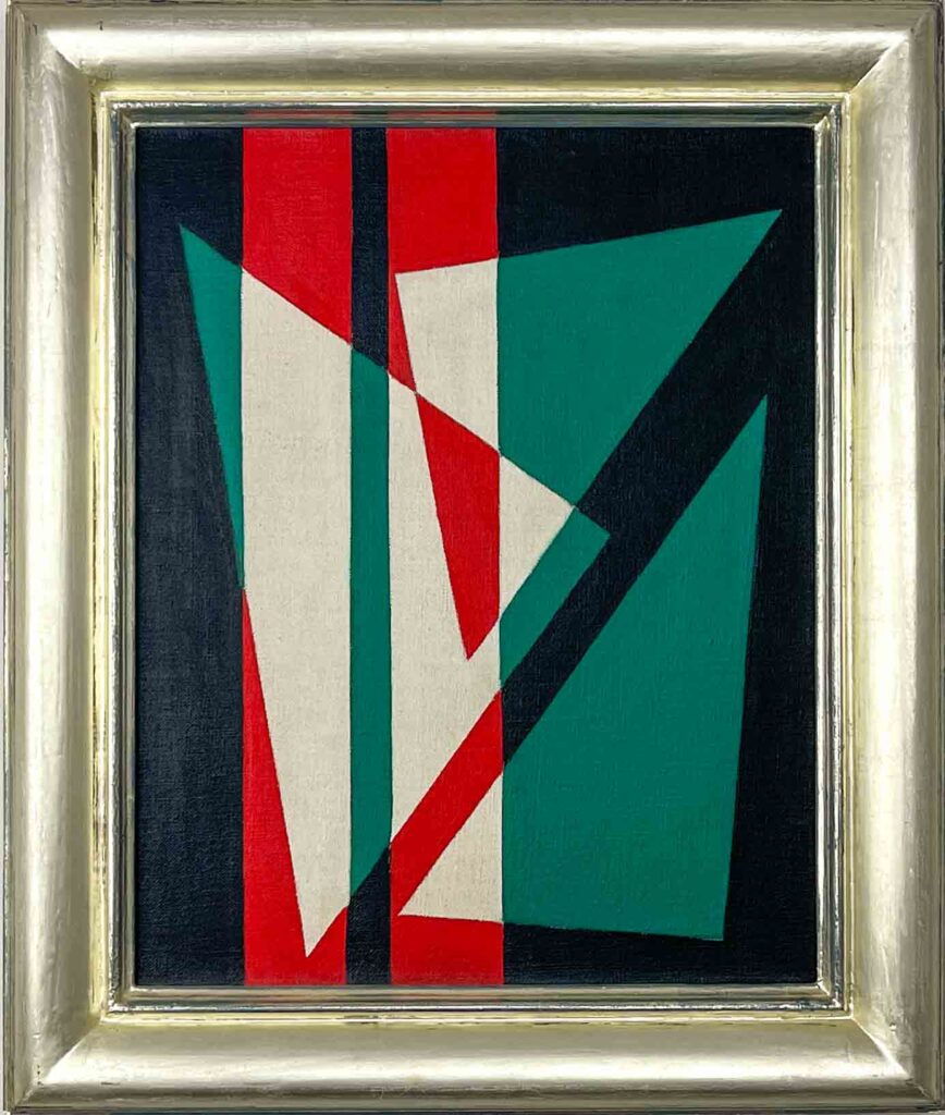 Siep van den Berg – Abstract composition, 1954 – tempera on canvas, professionally framed