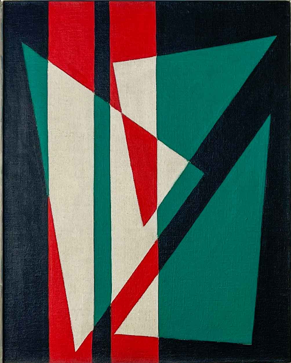 Siep van den Berg – Abstract composition, 1954 – tempera on canvas, professionally framed