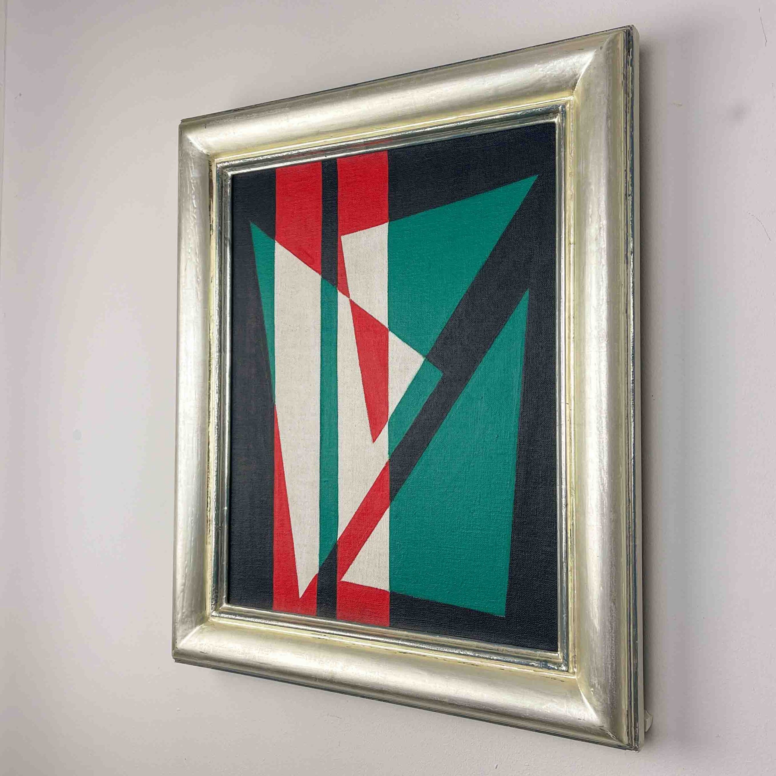 Siep van den Berg - Abstract composition, 1954 - tempera on canvas, profesionally framed