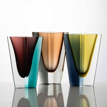 Kaj Franck – Complete set of glass art object “Prisma”, model KF 215 in largest size – Nuutajärvi-Notsjö, Finland 1958-1965