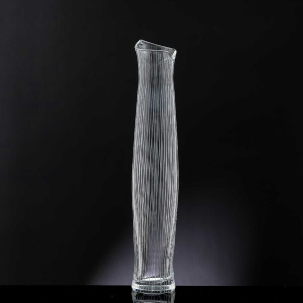 Tapio Wirkkala - Scandinavian Modern crystal Art-object "Tuonelan virta", model 3522 - Iittala, Finland ca 1954