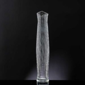 Tapio Wirkkala - Scandinavian Modern crystal Art-object "Tuonelan virta", model 3522 - Iittala, Finland ca 1954