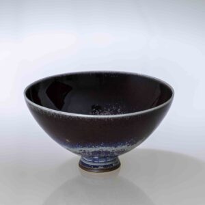 Berndt Friberg - A unique glazed stoneware footed bowl - Gustavsberg Sweden 1974