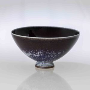 Berndt Friberg - A unique glazed stoneware footed bowl - Gustavsberg Sweden 1974