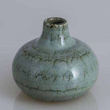 Carl-Harry Stålhane – A unique glazed stoneware small vase – Rörstrand Sweden 1963