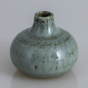 Carl-Harry Stålhane - A unique glazed stoneware small vase - Rörstrand Sweden 1963