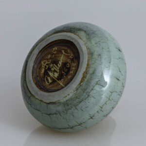 Carl-Harry Stålhane - A unique glazed stoneware small vase - Rörstrand Sweden 1963