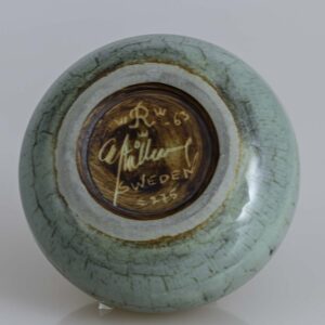 Carl-Harry Stålhane - A unique glazed stoneware small vase - Rörstrand Sweden 1963