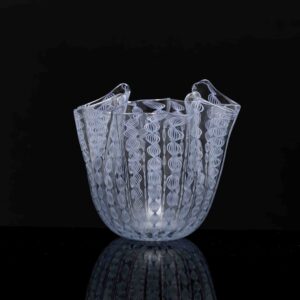 Fulvio Bianconi - A glass Art-Object "Fazzoletto" (Handkerchief), Zanfirico technique - Venini, Italy 1950's