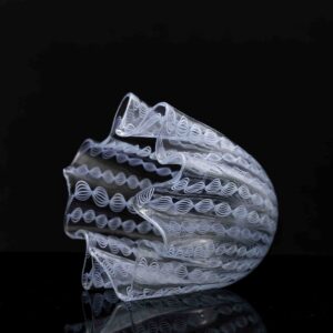 Fulvio Bianconi - A glass Art-Object "Fazzoletto" (Handkerchief), Zanfirico technique - Venini, Italy 1950's