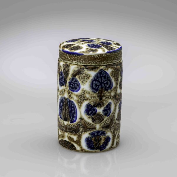 Nils Thorsson - A cylindrical lidded "Baca" jar - Royal Copenhagen, Denmark ca. 1970