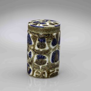 Nils Thorsson - A cylindrical lidded "Baca" jar - Royal Copenhagen, Denmark ca. 1970