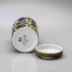 Nils Thorsson - A cylindrical lidded "Baca" jar - Royal Copenhagen, Denmark ca. 1970
