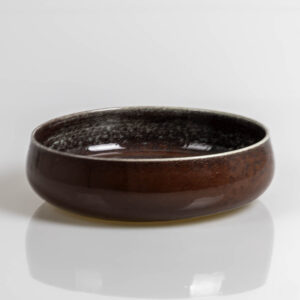 Stig Lindberg - A unique glazed stoneware deep dish - Gustavsberg Sweden 1974