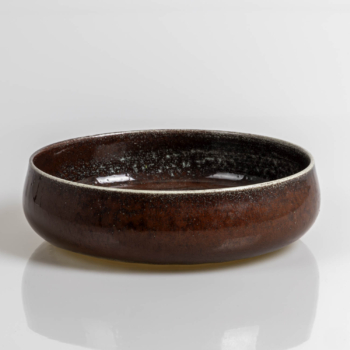 Stig Lindberg – A unique glazed stoneware deep dish – Gustavsberg Sweden 1974