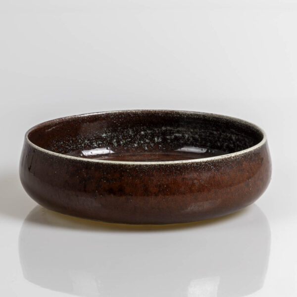 Stig Lindberg - A unique glazed stoneware deep dish - Gustavsberg Sweden 1974